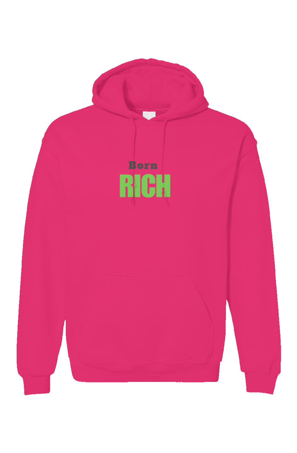 Pink Born Rich Unisex Gildan Hoodie