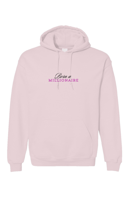 Pink Born A Millionaire Unisex Gildan Hoodie