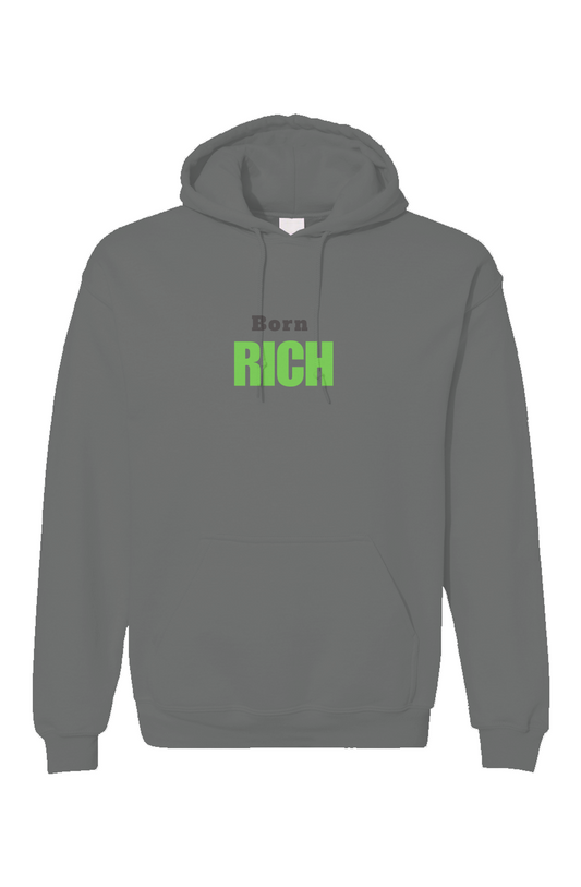 Charcoal Born Rich Unisex Gildan Hoodie