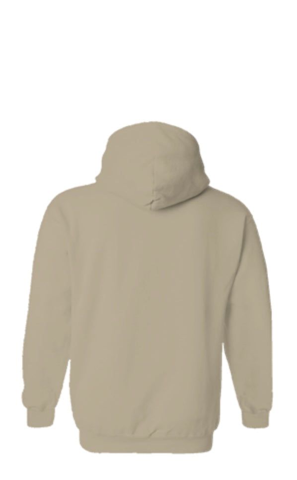 Sand  Embroidered Affirmations, Born A Millionaire Unisex Gildan Hoodie